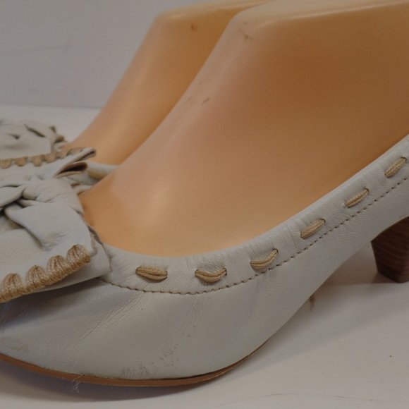 B Makowsky "BFEAST" Sz 9 White Leather - Picture 3 of 12